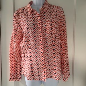 Halogen blouse - fun print!